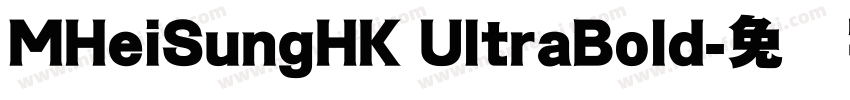 MHeiSungHK UltraBold字体转换